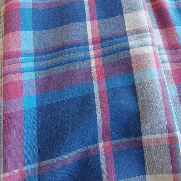 Arrow Sport Vintage 80s Primary Color Plaid Shirt XL long sleeve button-up - Picture 13 of 14